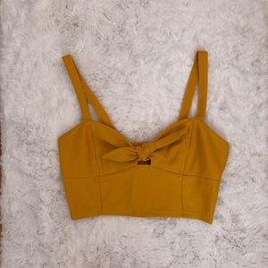 Forever 21 Yellow Crop